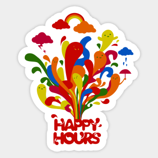 Happy Hours Time Sticker